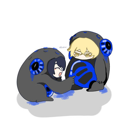 Blue stomach